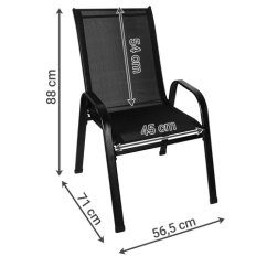 GARDLOV 25290 Sada zahradních židlí 2 ks