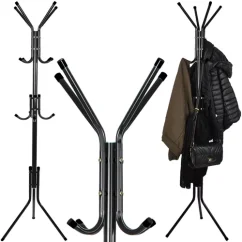 RUHHY 23815 Stojací věšák 170 cm černý