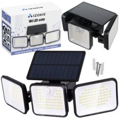 IZOKSIS 24889 Solární 180 LED osvětlení s čidlem pohybu a soumraku