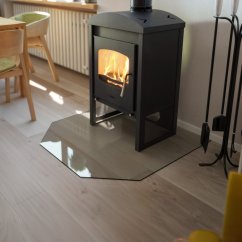HS Flamingo sklo pod kamna - Šestihran 1000x1000 mm / 6 mm