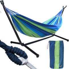 GARDLOV 10198 Zahradní houpací síť 200x150cm s rámem