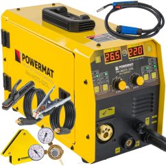 POWERMAT Svářečka MIG MAG MMA TIG 220A FLUX PM-IMGTS-220L