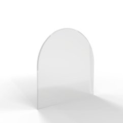 Sklo pod kamna - FLAMINGO Oblouk 1000x1000 mm, fazeta / R500 / 6 mm