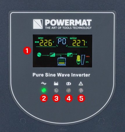 POWERMAT Záložní zdroj pro kotel CO 2400W UPS PM-UPS-3000MP