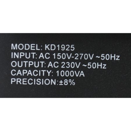 Kraft&Dele KD1925 stabilizátor napětí 1000VA/230V