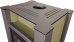 HS FLAMINGO krbová kamna AQUAFLAM VARIO LEND 11/5 kW - olivová - elektronická regulace