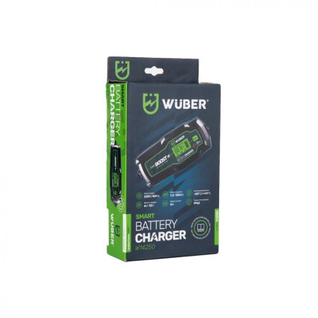 WUBER Mikroprocesorová nabíječka baterií 6-12V 4A W14250