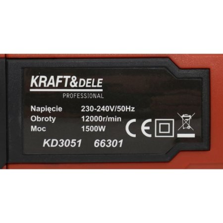 Kraft&Dele úhlová bruska 125mm 1500W KD3051