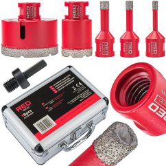 POWERMAT RTZOD0045 5ks Diamantové vrtací korunky 6-68mm