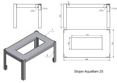 Stojan ke krbovým vložkám Aquaflam 25