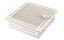 Krbová mřížka 16x16 cm, PREMIUM TREND krémový brokát s žaluzií