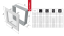Krbová mřížka 17x30 BASIC bílá s žaluzií