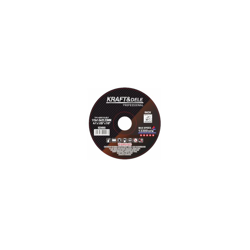 Kraft&Dele KD1993 brusný kotouč na nerezovou ocel 125x1,0x22,23mm