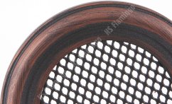 Krbová mřížka kulatá 125mm měděná patina