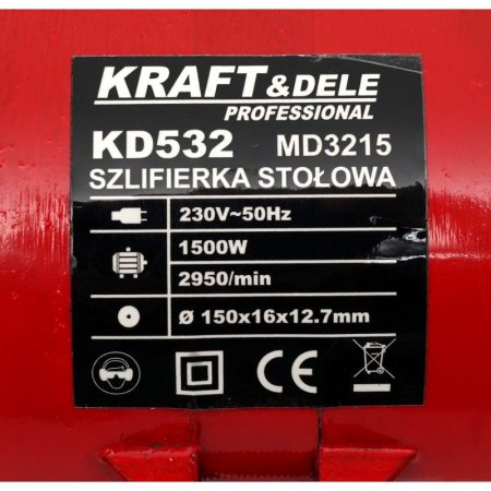 Kraft&Dele KD532 dvoukotoučová stolní bruska 1500W