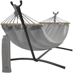 GARDLOV 25466 Zahradní houpací síť s rámem 200x150 cm