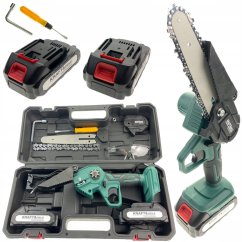 Kraft&Dele AKU řetězová pila 21V 18,5cm KD10623 + 2x baterie - Použito