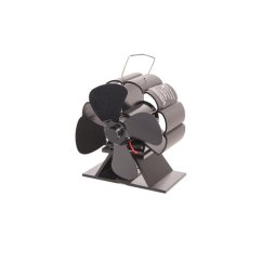 Ventilátor na kamna FLAMINGO čtyřlopatkový MINI, černý