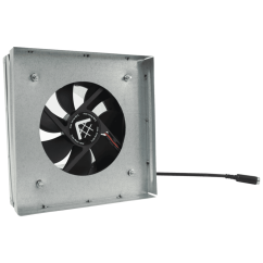 Redukce do mřížky 17x17 s ventilátorem a senzorem - 125 mm