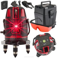 POWERMAT  RTPLK0037 Křížový laser s červeným paprskem 360°