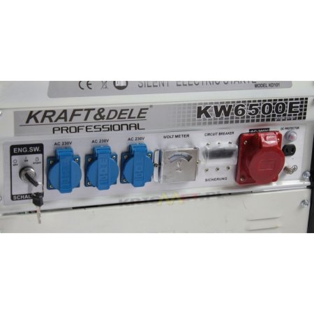 Kraft&Dele elektrocentrála 2500W 12/230V/380V KD101 s elektrostartem