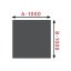 HS Flamingo sklo pod kamna - Čtverec 1000x1000 mm / 8 mm