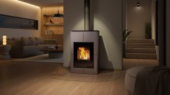 HS FLAMINGO krbová kamna AQUAFLAM VARIO SAPORO 11/5 kW - šedá