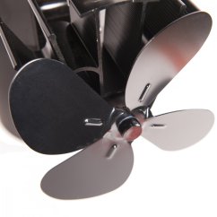 Ventilátor na kouřovod FLAMINGO čtyřlopatkový magnetický, černý