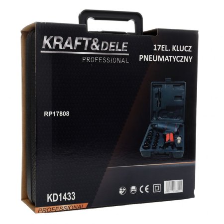 Kraft&Dele KD1433 pneumatický utahovák 1200Nm, příslušenství + kufr
